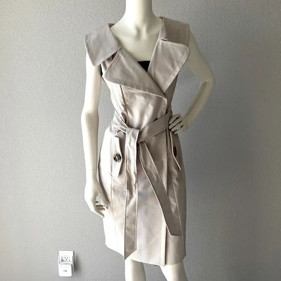 Calvin klein trench coat dress sales